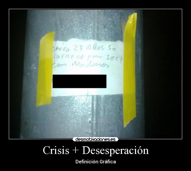 Crisis + Desesperación -