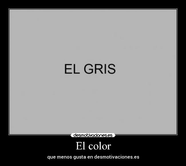 El color - 