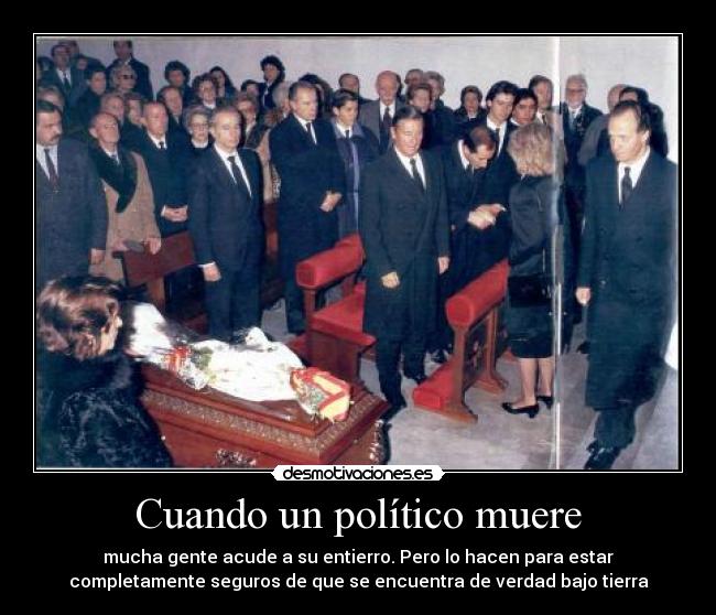 Cuando un político muere -