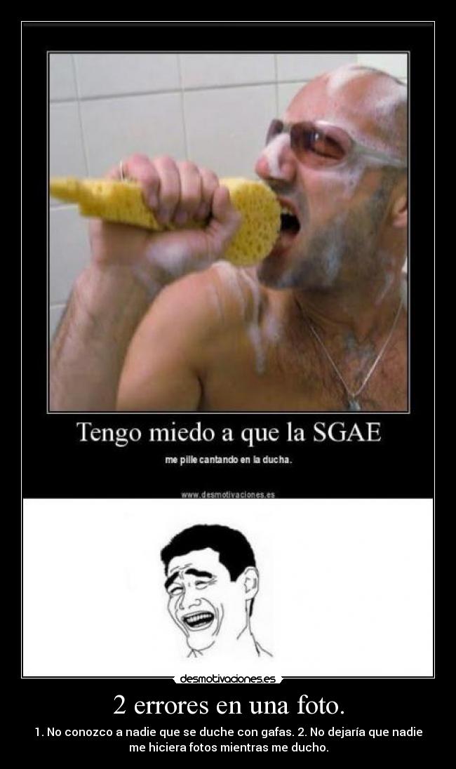 2 errores en una foto. -