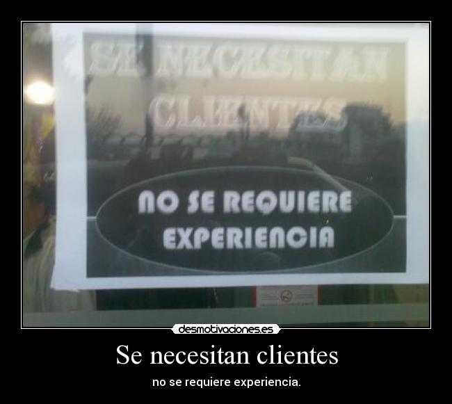 Se necesitan clientes - 