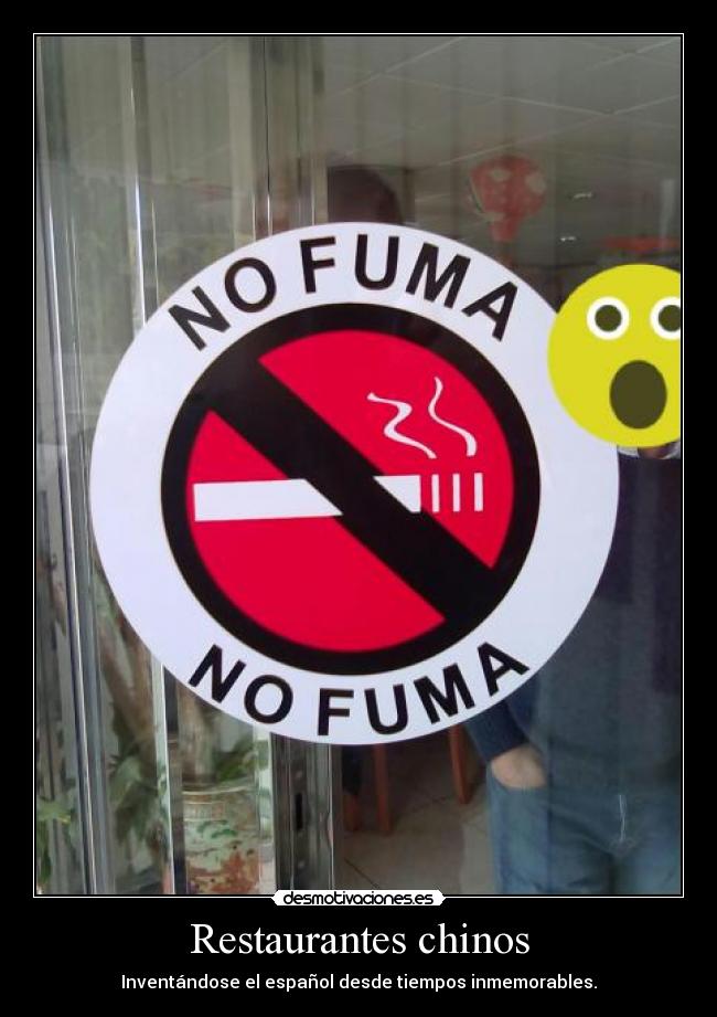 Restaurantes chinos - Inventándose el español desde tiempos inmemorables.