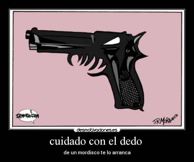 cuidado con el dedo  - 