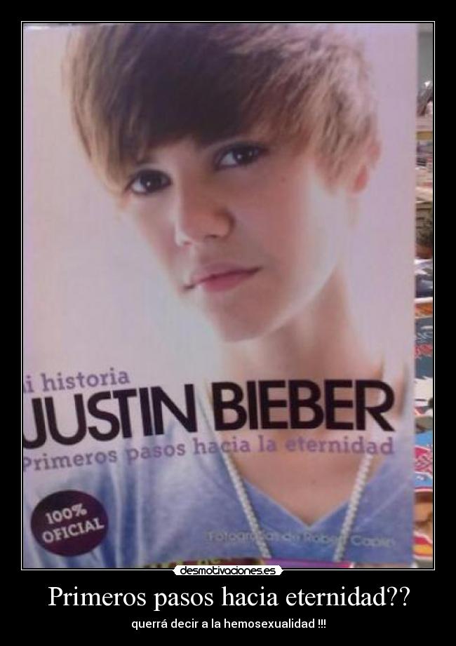 Primeros pasos hacia eternidad?? - querrá decir a la hemosexualidad !!!