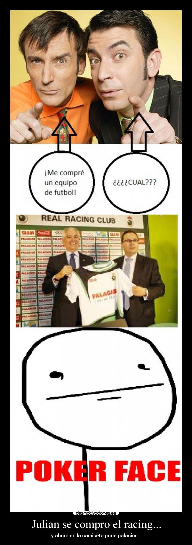 Julian se compro el racing... -