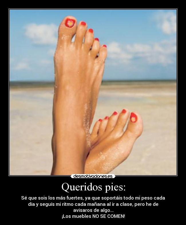 Queridos pies: - 