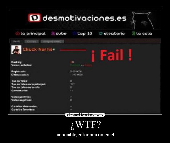¿WTF? - imposible,entonces no es el