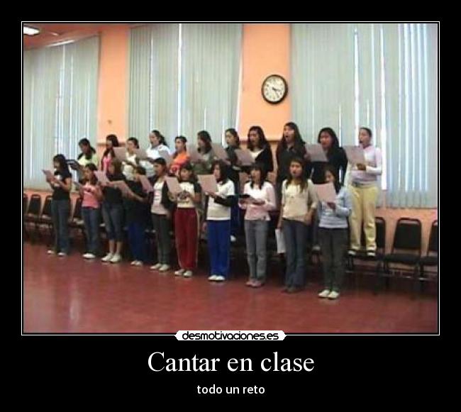 Cantar en clase - 