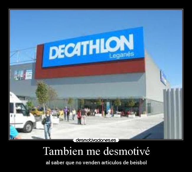 Tambien me desmotivé -