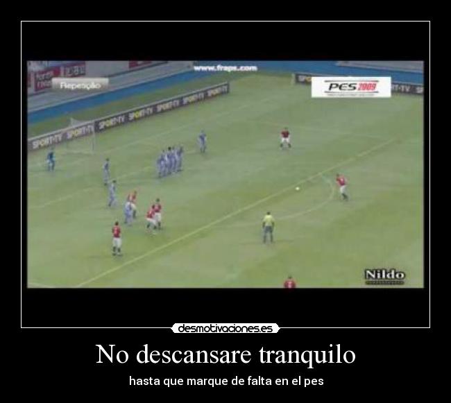 No descansare tranquilo -