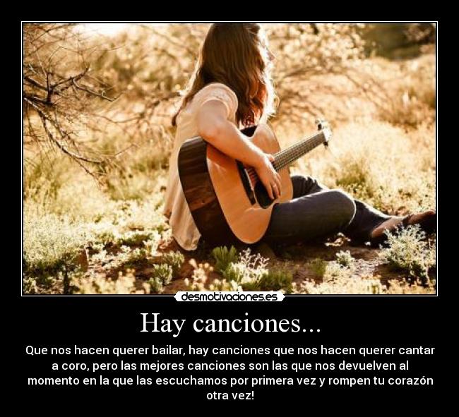Hay canciones... -