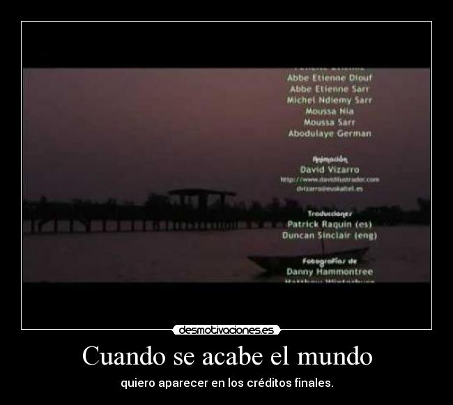 Cuando se acabe el mundo -