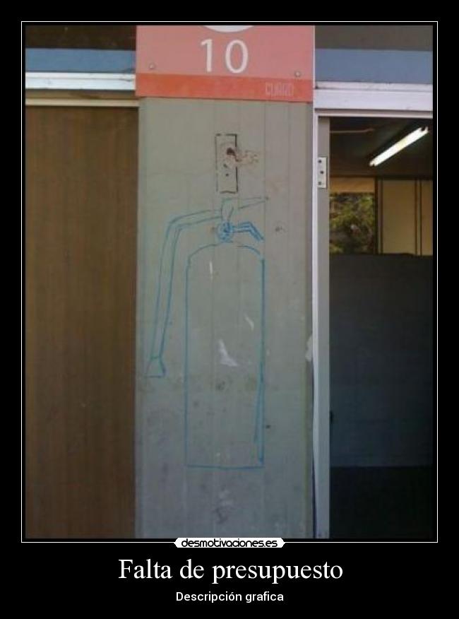 Falta de presupuesto -