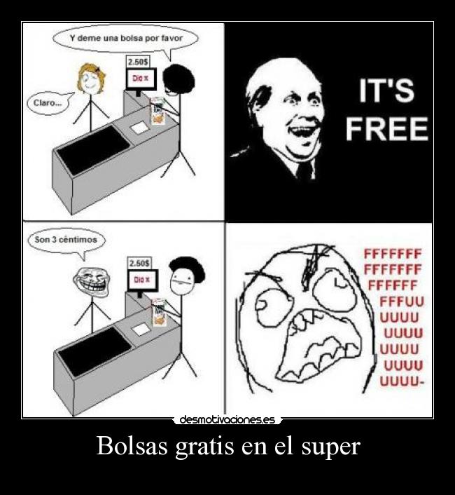 Bolsas gratis en el super - 