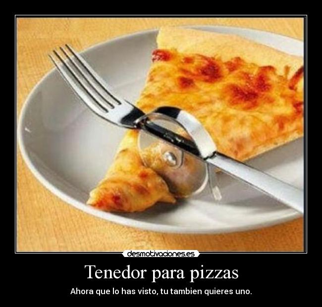 Tenedor para pizzas -