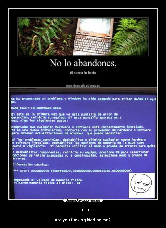 ¬¬ - Are you fucking kidding me?