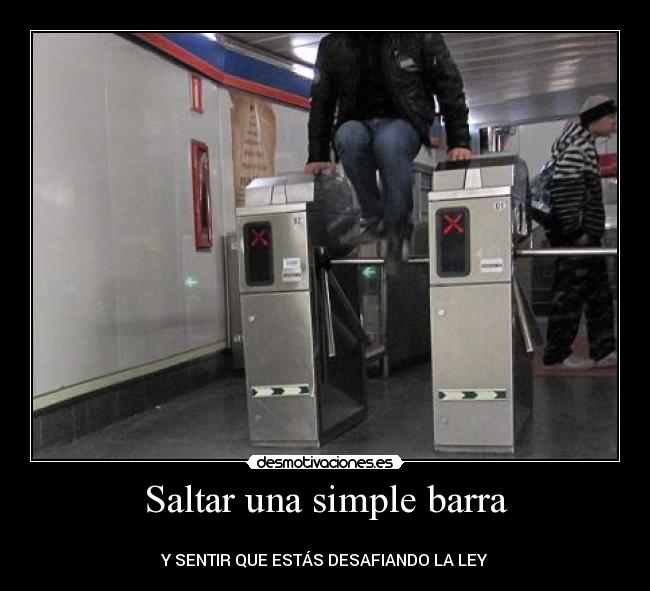 carteles ley barra metro desmotivaciones