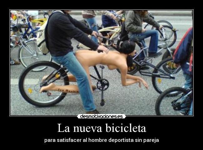 La nueva bicicleta - para satisfacer al hombre deportista sin pareja