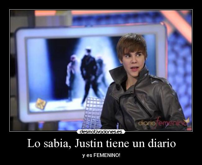 Lo sabia, Justin tiene un diario -