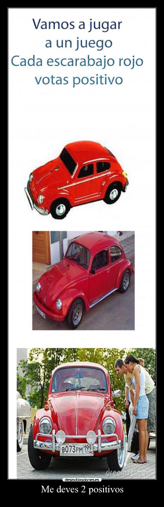 carteles positivo escarabajo rojo votar dever positivos juego vamos jugar rojo desmotivaciones