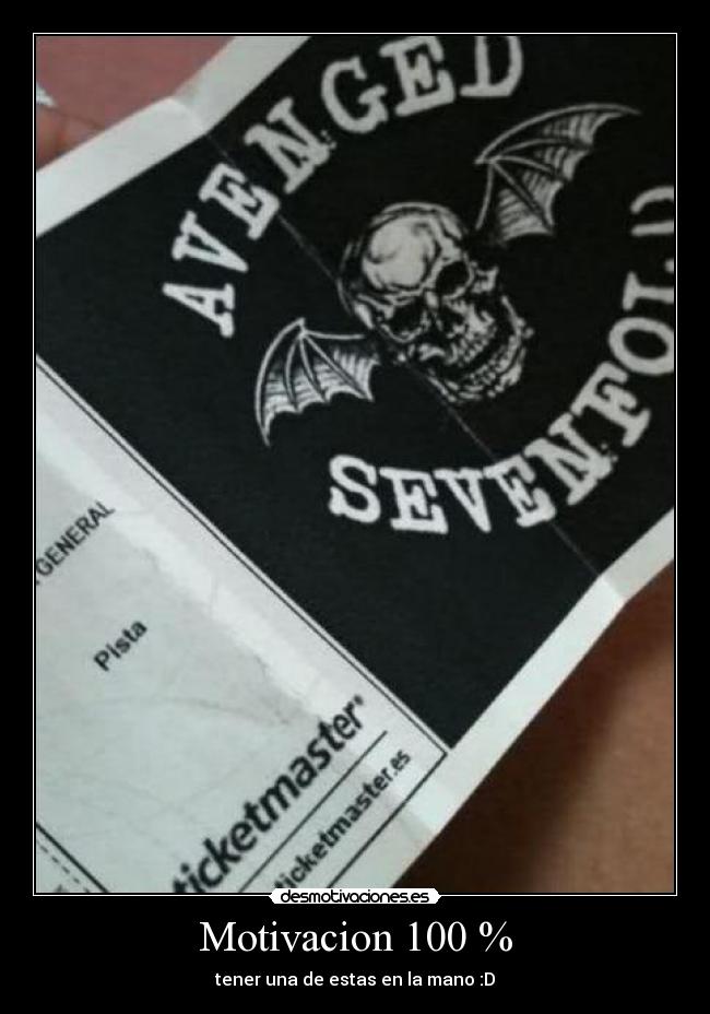 Motivacion 100 % - tener una de estas en la mano :D