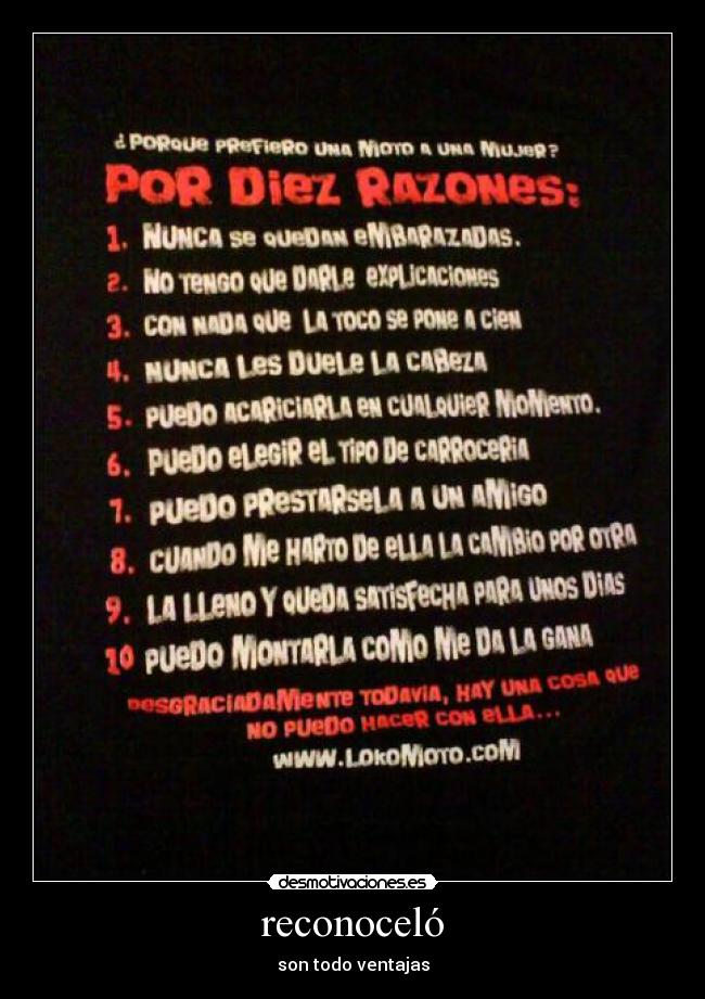 reconoceló - son todo ventajas