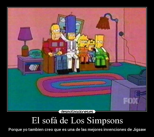El sofá de Los Simpsons -