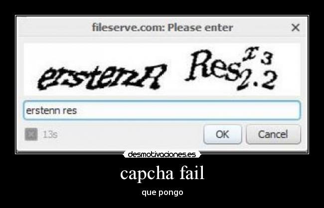 capcha fail -