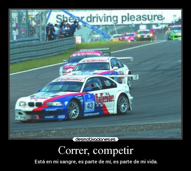 carteles racing bmw competicion desmotivaciones