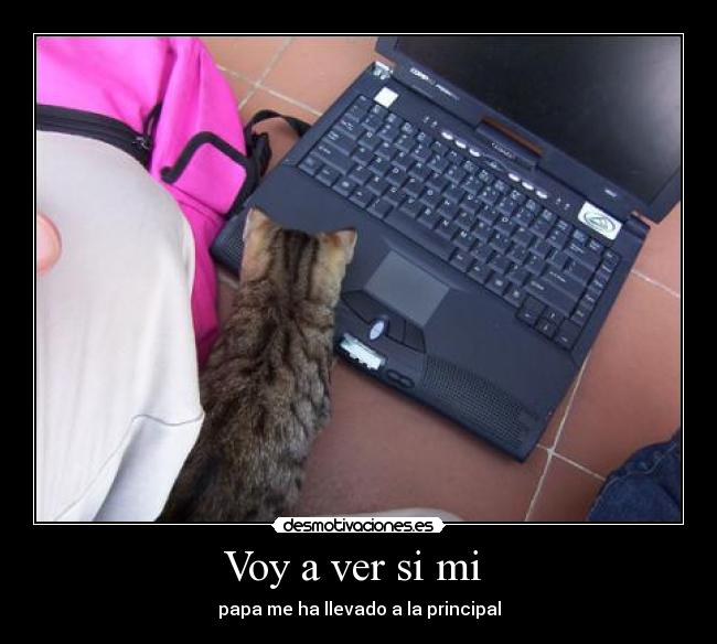 Voy a ver si mi - papa me ha llevado a la principal