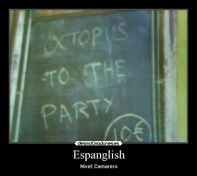 Espanglish - Nivel: Camarero