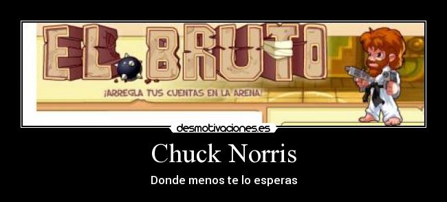 Chuck Norris - Donde menos te lo esperas