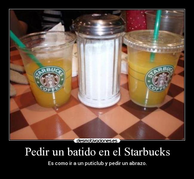 Pedir un batido en el Starbucks - 