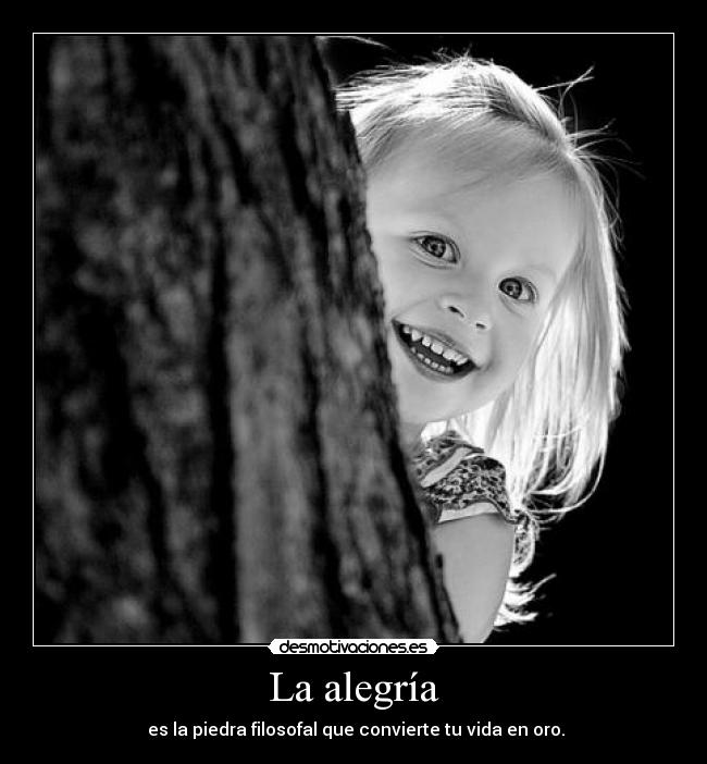 La alegría -
