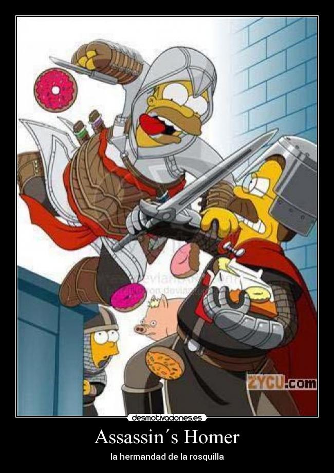 Assassin´s Homer - la hermandad de la rosquilla