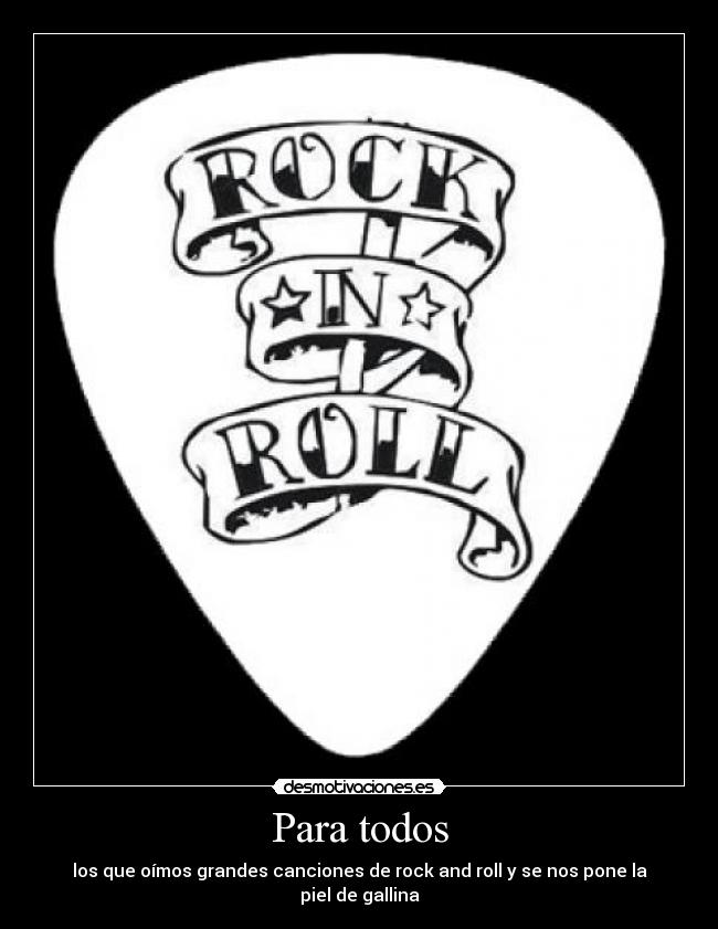 carteles rock and roll desmotivaciones
