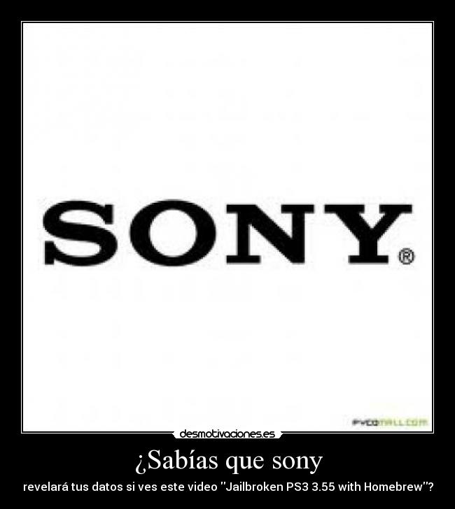 ¿Sabías que sony - 