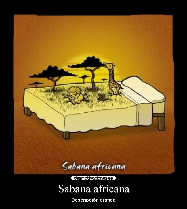 Sabana africana - Descripción gráfica
