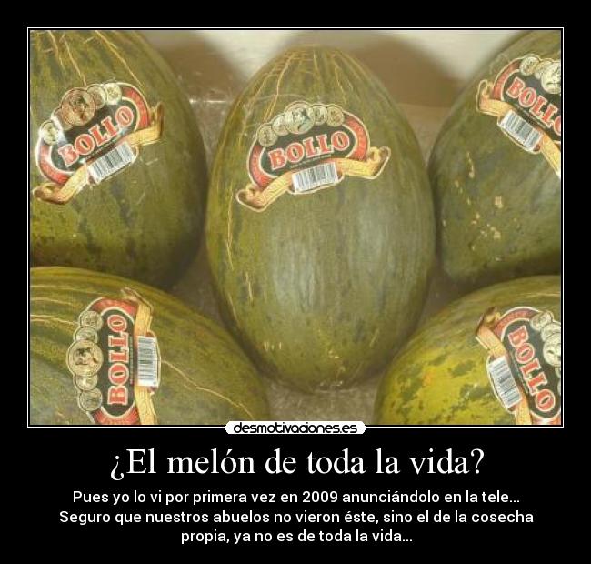 ¿El melón de toda la vida? - 