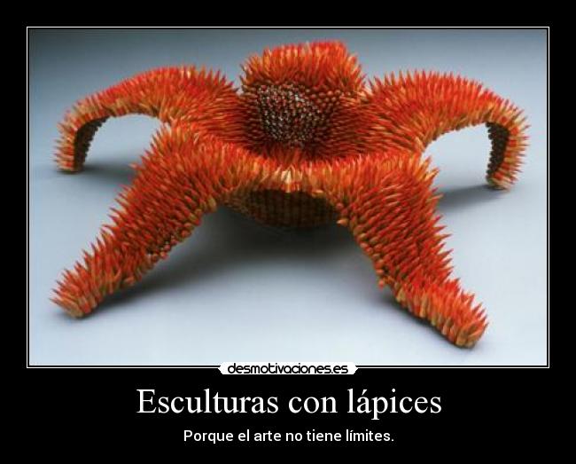 Esculturas con lápices - 