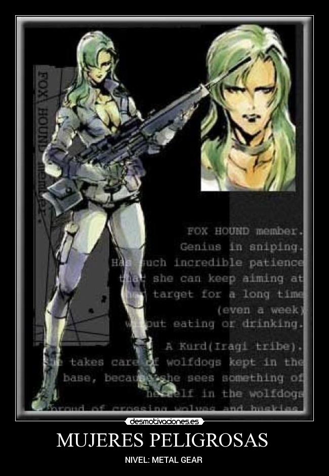 MUJERES PELIGROSAS  - NIVEL: METAL GEAR 