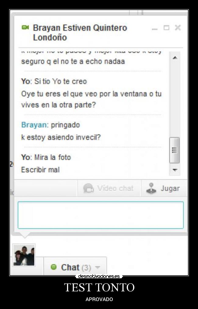 TEST TONTO - APROVADO