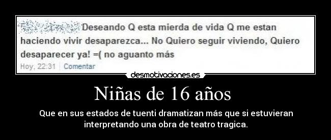 Niñas de 16 años -
