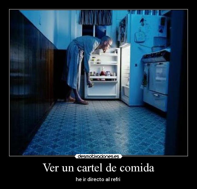 Ver un cartel de comida - 
