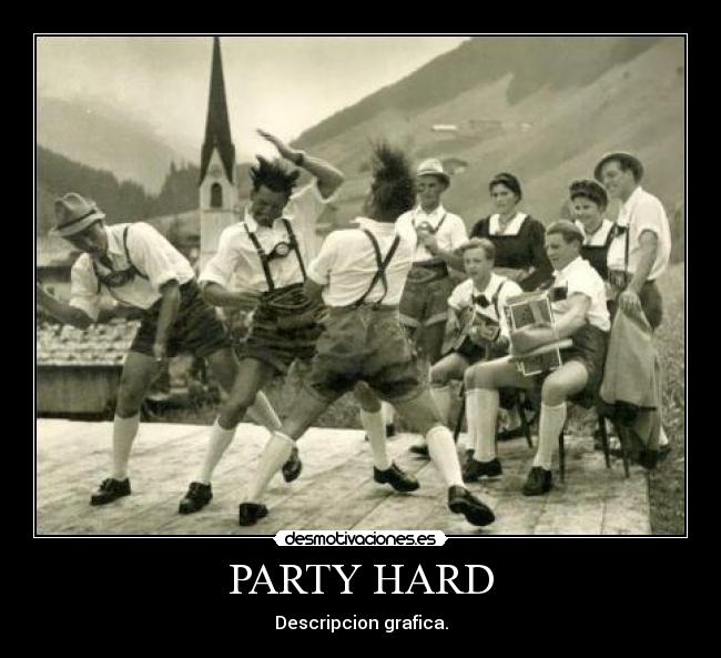 PARTY HARD - Descripcion grafica.