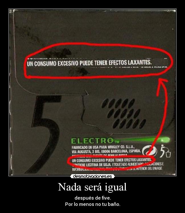 Nada será igual - después de five.
Por lo menos no tu baño.