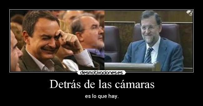 Detrás de las cámaras - es lo que hay.