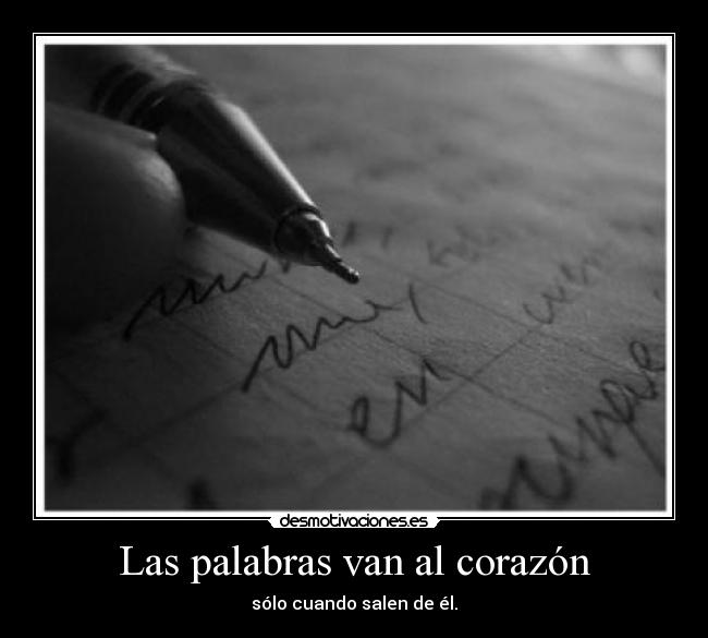 Las palabras van al corazón - 