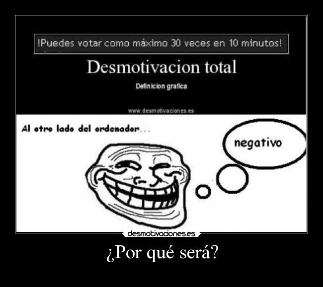 ¿Por qué será? -