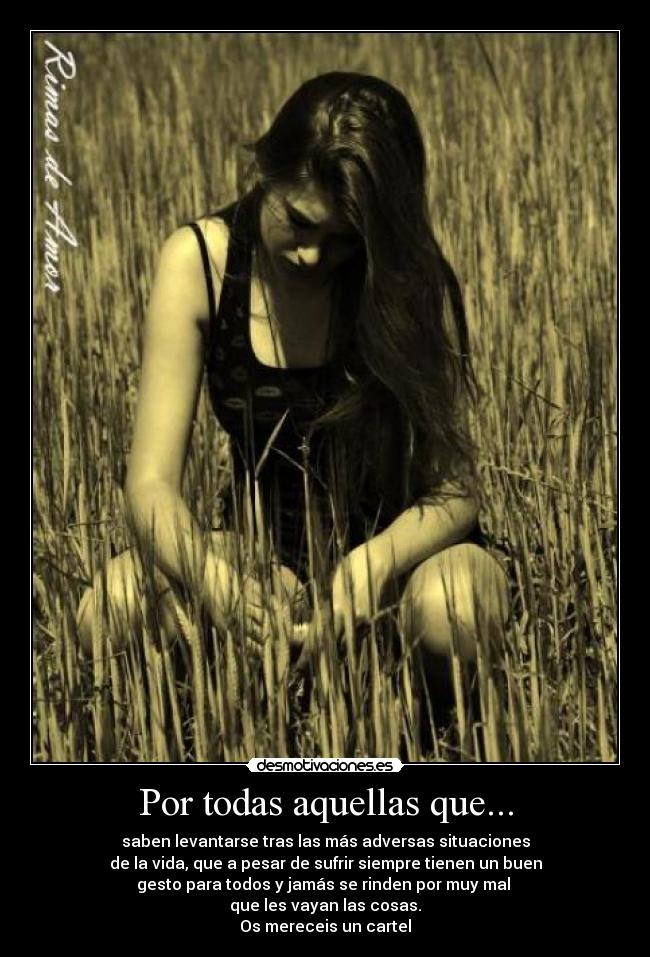 Por todas aquellas que... -